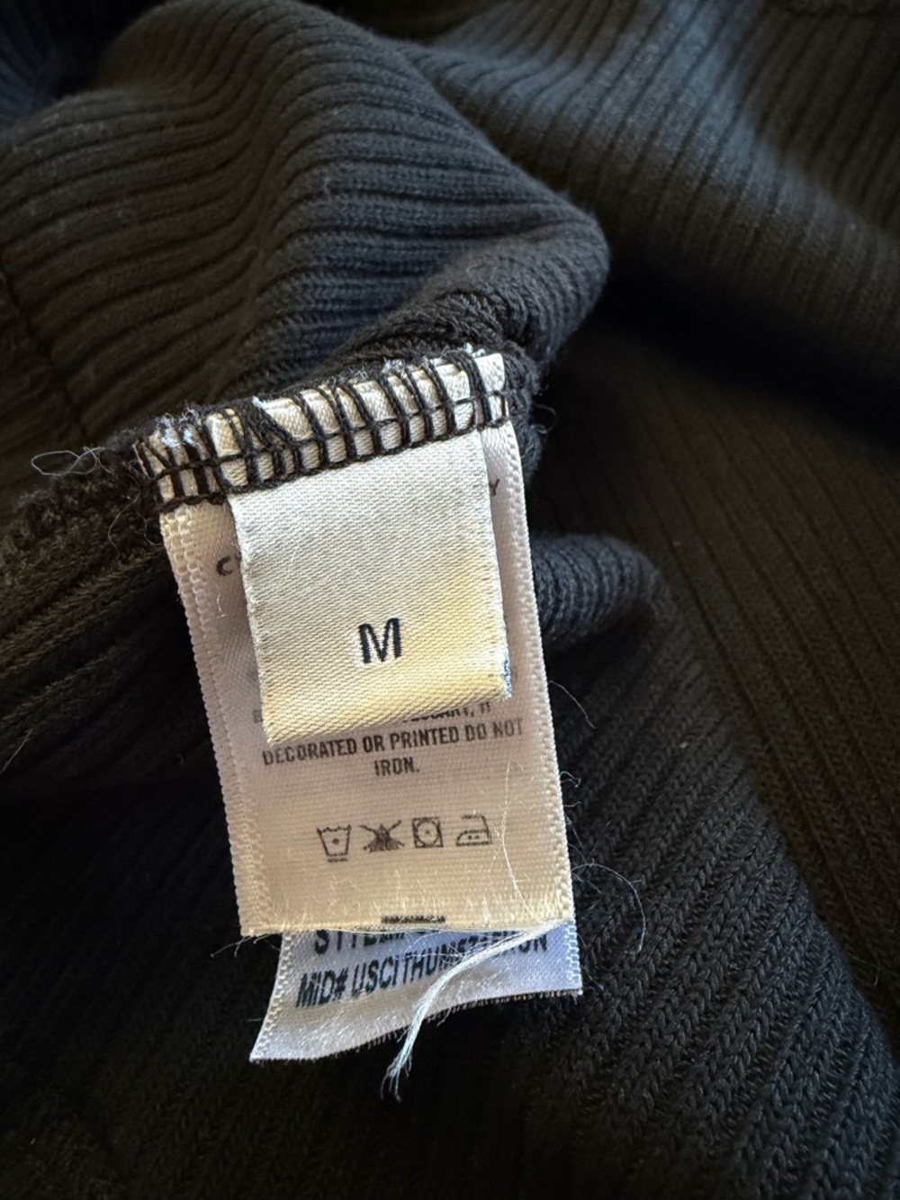 Citizens Of Humanity Black Ribbed Short-Sleeve Tee - Picture 7 of 10